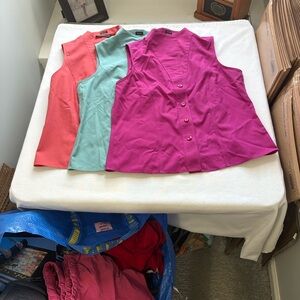 Jones New York - Coral, Turqoise, Fuchia - size 8 - all 3 included!